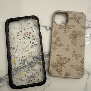 Elegant Floral and Butterfly Phone Case Set